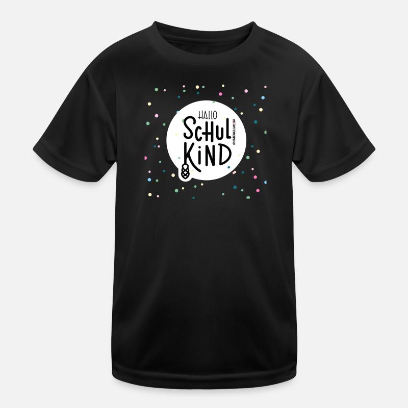 Schoolchild confetti illustration Kids Functional T-Shirt