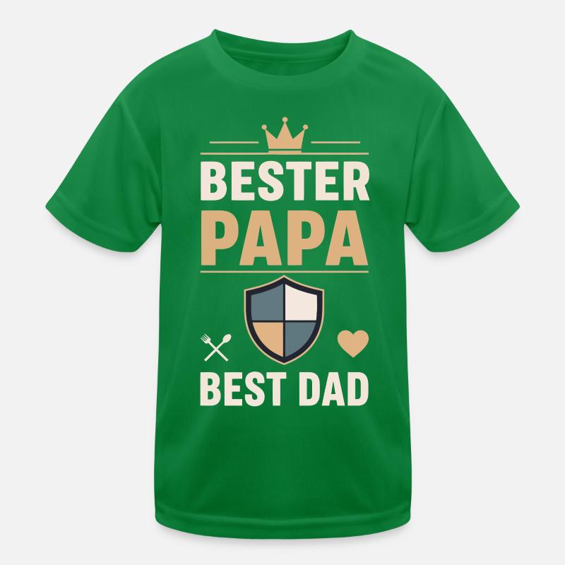 Bester Papa Schild Design Kinder Funktions-T-Shirt