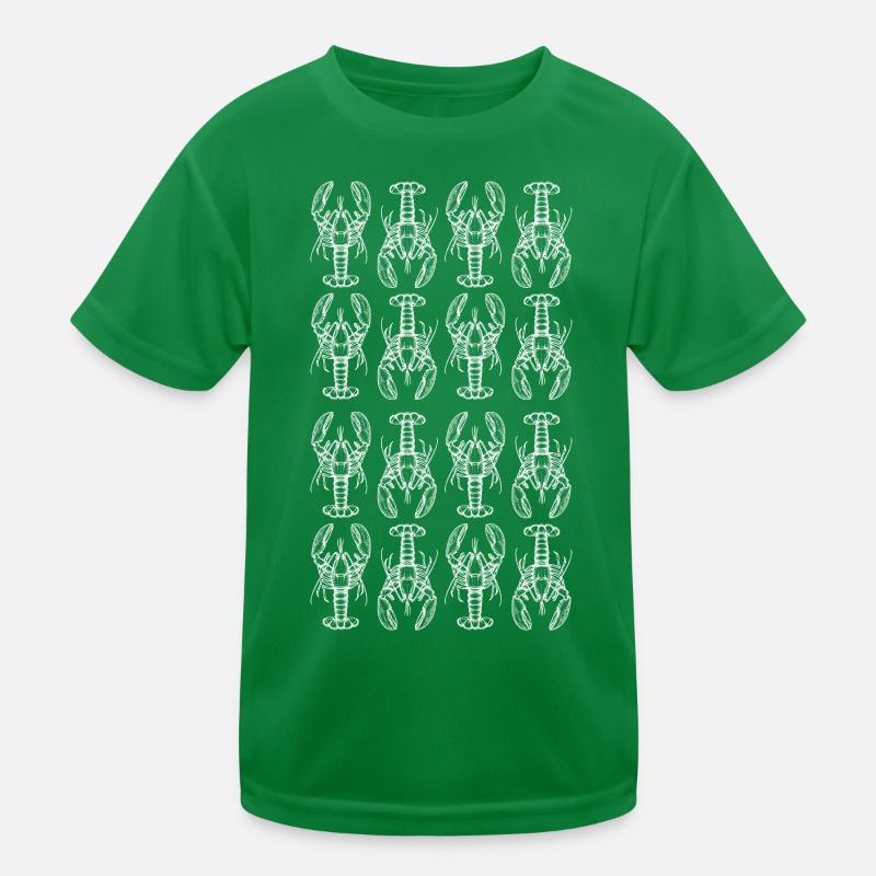Lobster-Glyphenmuster Kinder Funktions-T-Shirt