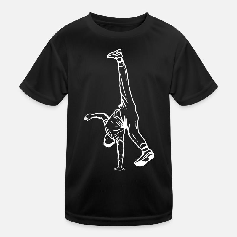 B Boy Zeichnung Kinder Funktions-T-Shirt
