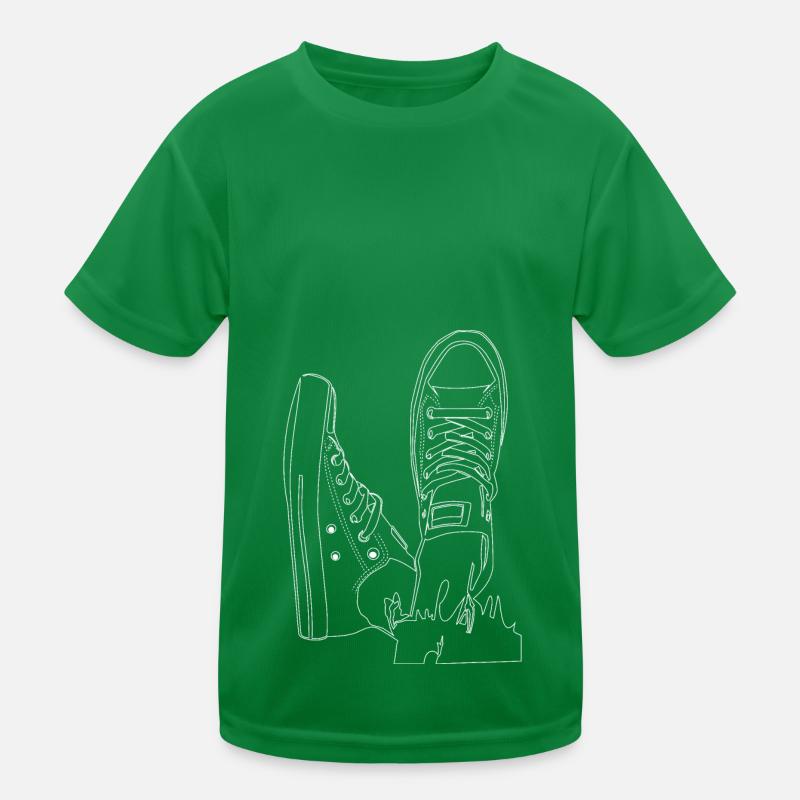 Dessin au trait des baskets décontractées T-shirt sport Enfant