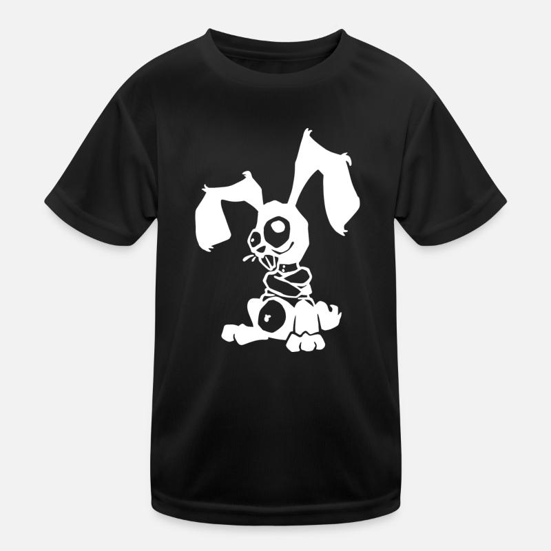Creasy Kaninchen Kinder Funktions-T-Shirt