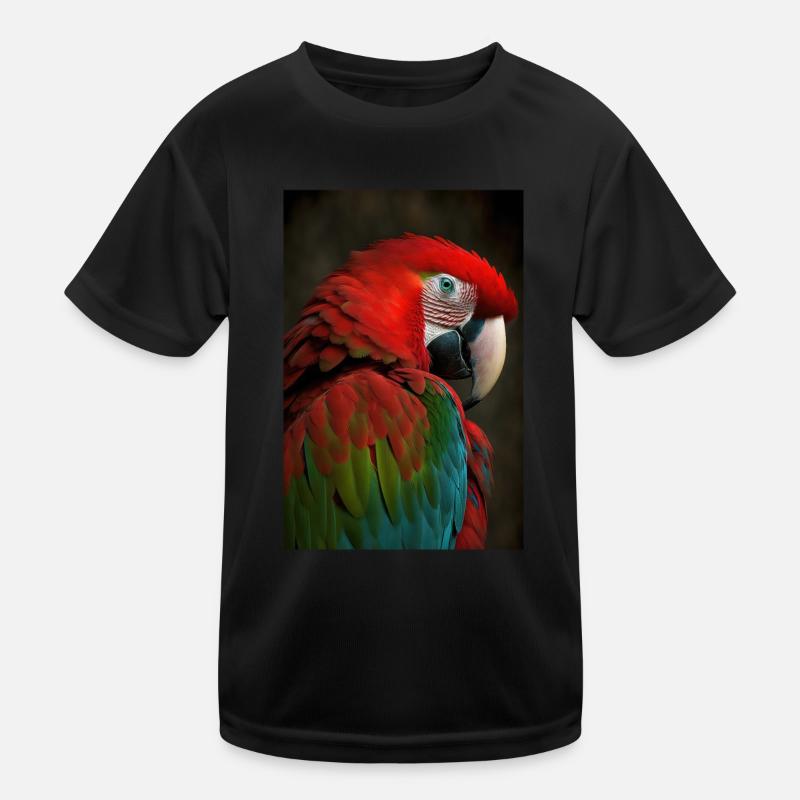 Perroquet Oiseau Jungle tropicale T-shirt sport Enfant