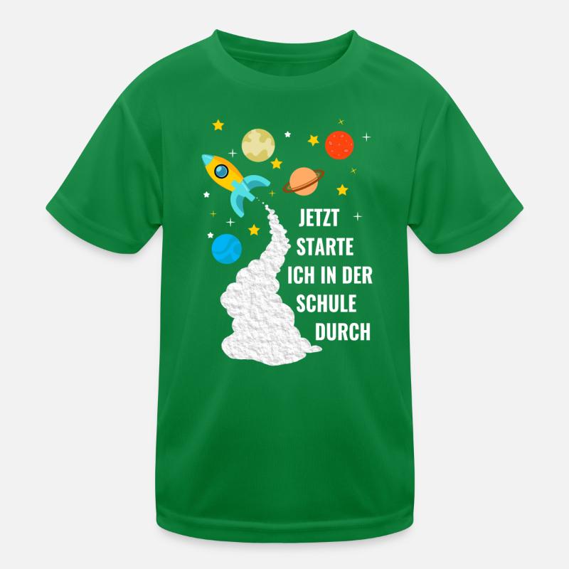 Einschulung Schulanfang Schulanfänger Junge cool Kinder Funktions-T-Shirt