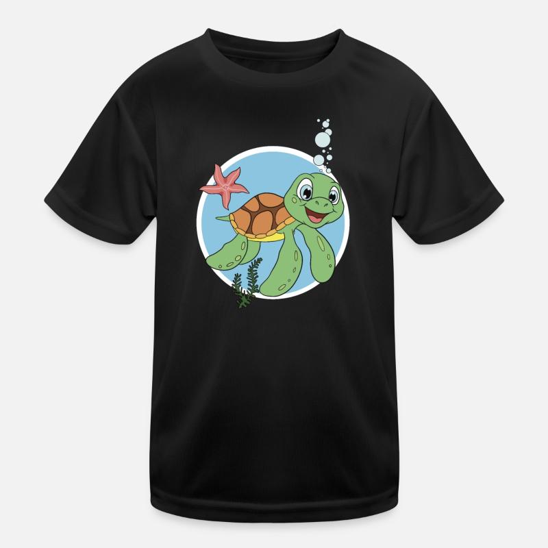 Süße Schildkröte Kinder Funktions-T-Shirt