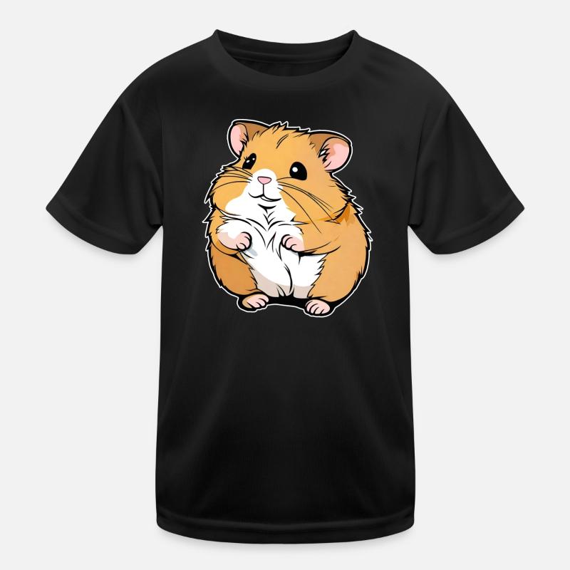 Hamster doré mignon épais T-shirt sport Enfant