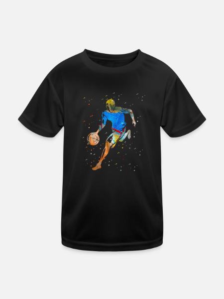 Basketball - Kids Functional T-Shirt - black - Front