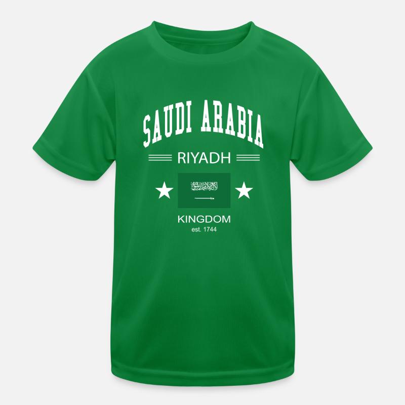 Saudi Arabia Kids Functional T-Shirt