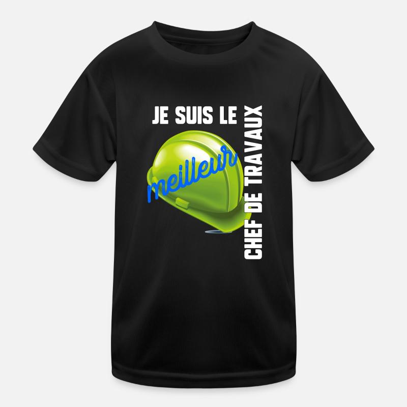Meilleur chef de travaux T-shirt sport Enfant