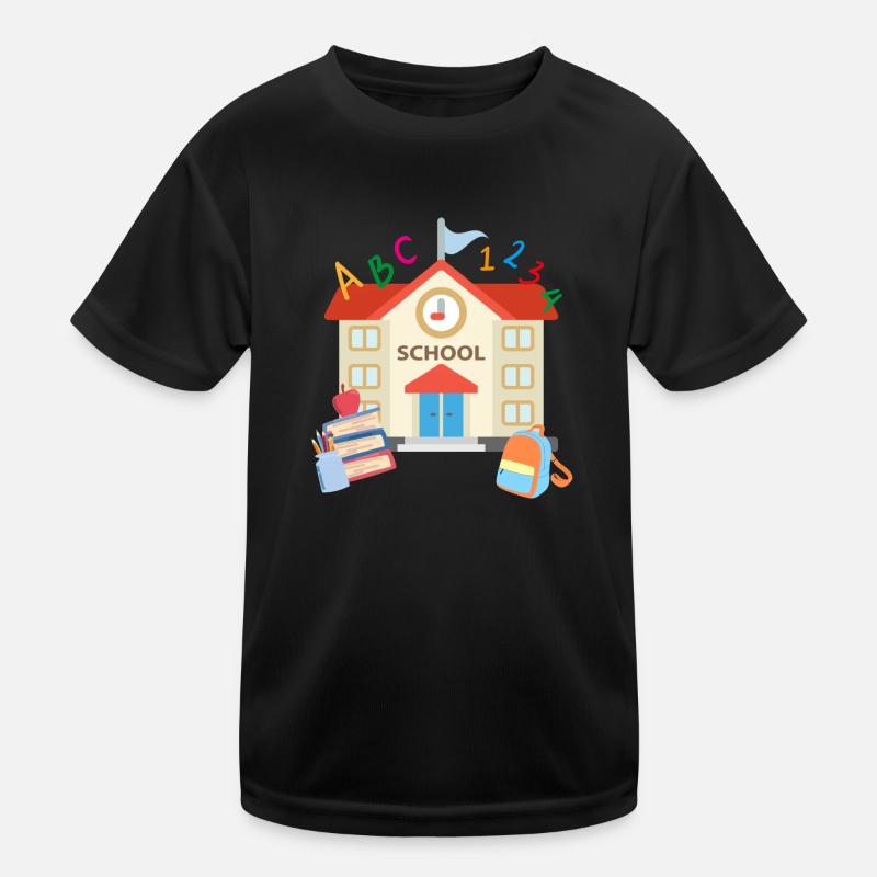 Schule Einschulung 1 Kinder Funktions-T-Shirt