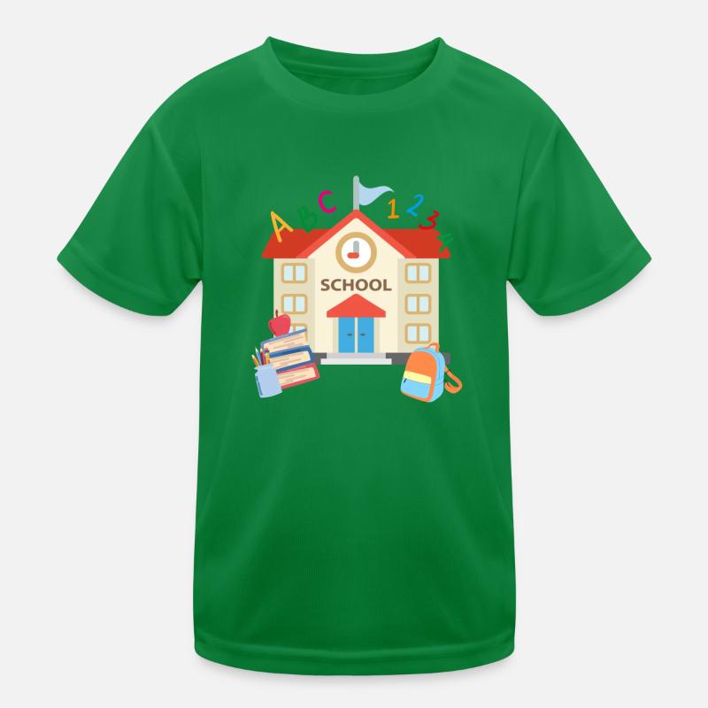 Schule Einschulung 1 Kinder Funktions-T-Shirt