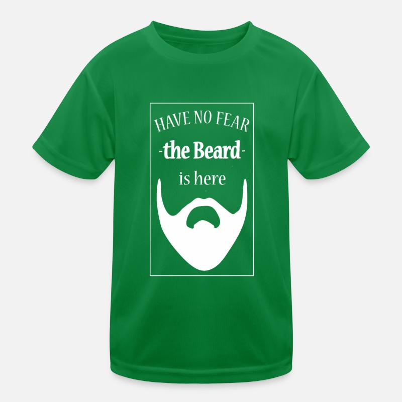 Der Mann mit Bart ist hier Kinder Funktions-T-Shirt