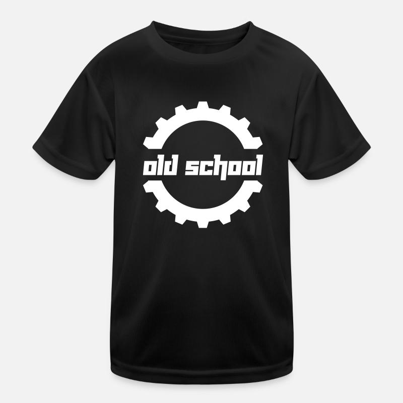 Old School (Vector) - Kinder Funktions-T-Shirt - Schwarz