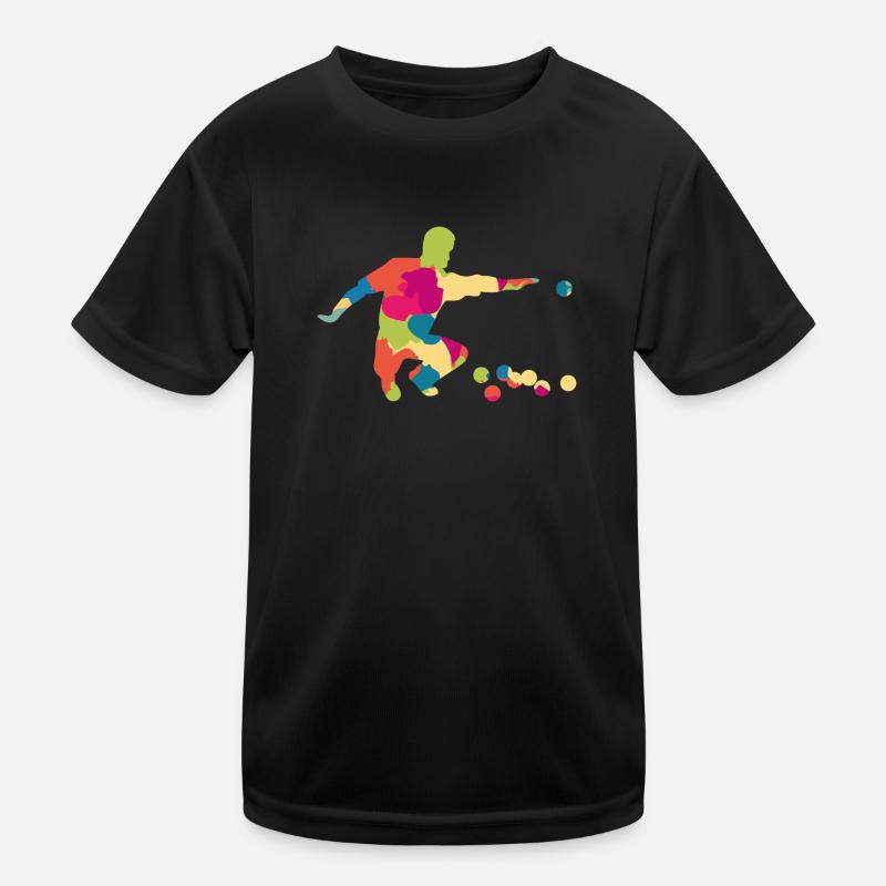 Boccia Petanqué Player Silhouette Kids Functional T-Shirt