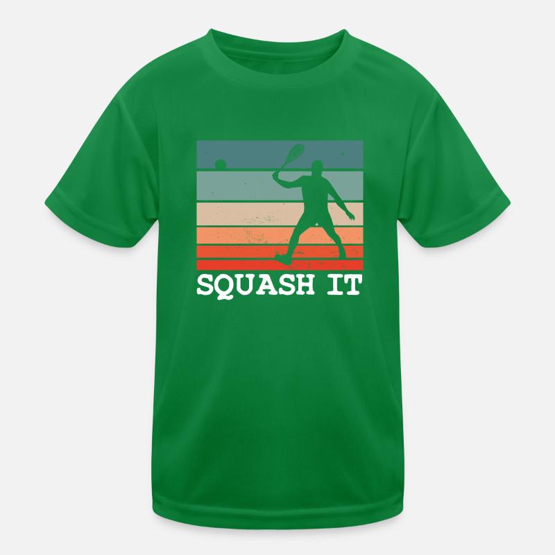 Squash it Squashspieler Motiv Kinder Funktions-T-Shirt