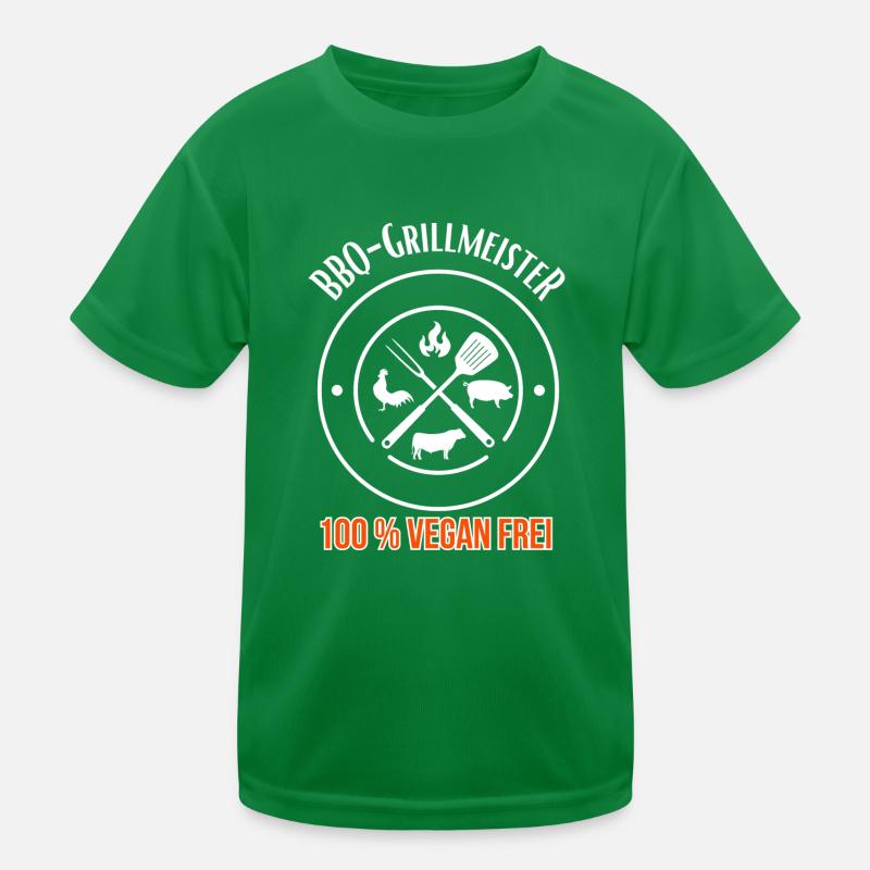 BBQ Grill Master 100% Végétalien Sans T-shirt sport Enfant