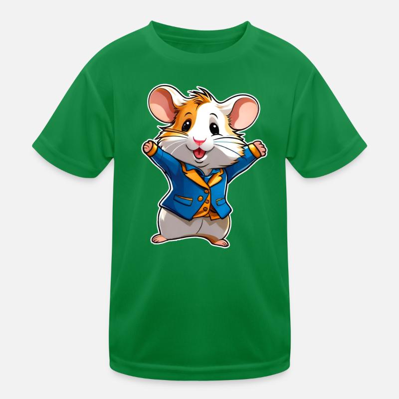 Hamster mignon et heureux T-shirt sport Enfant