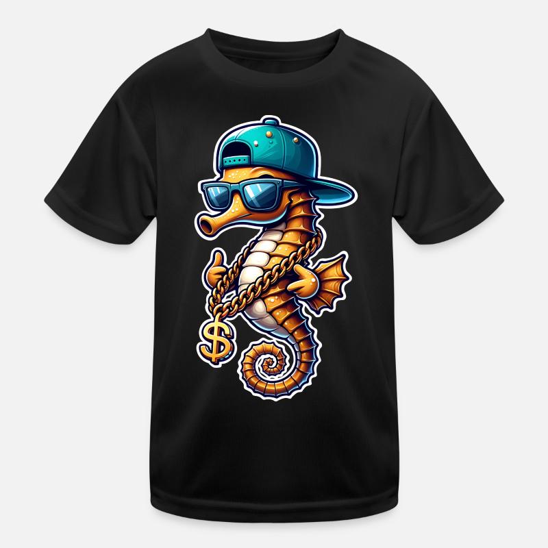 Seepferd Seepferdchen Kinder Funktions-T-Shirt