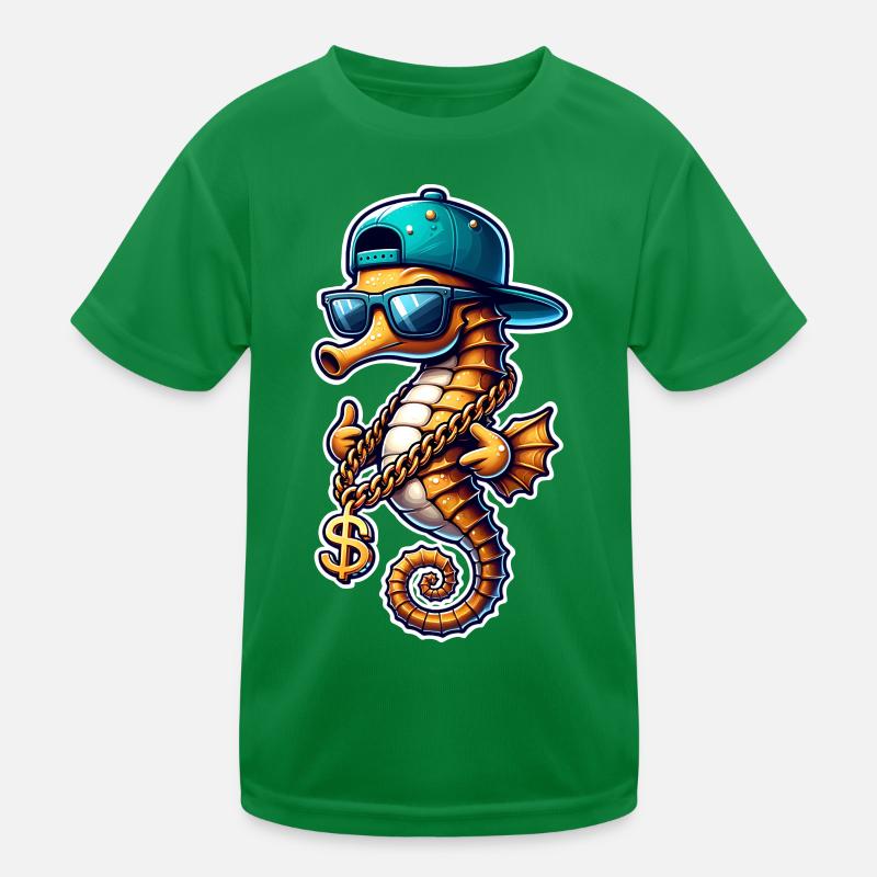 Seepferd Seepferdchen Kinder Funktions-T-Shirt