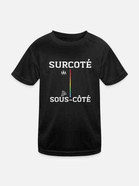 Fitness vs Fitness Pizza - T-shirt sport Enfant - noir - Devant