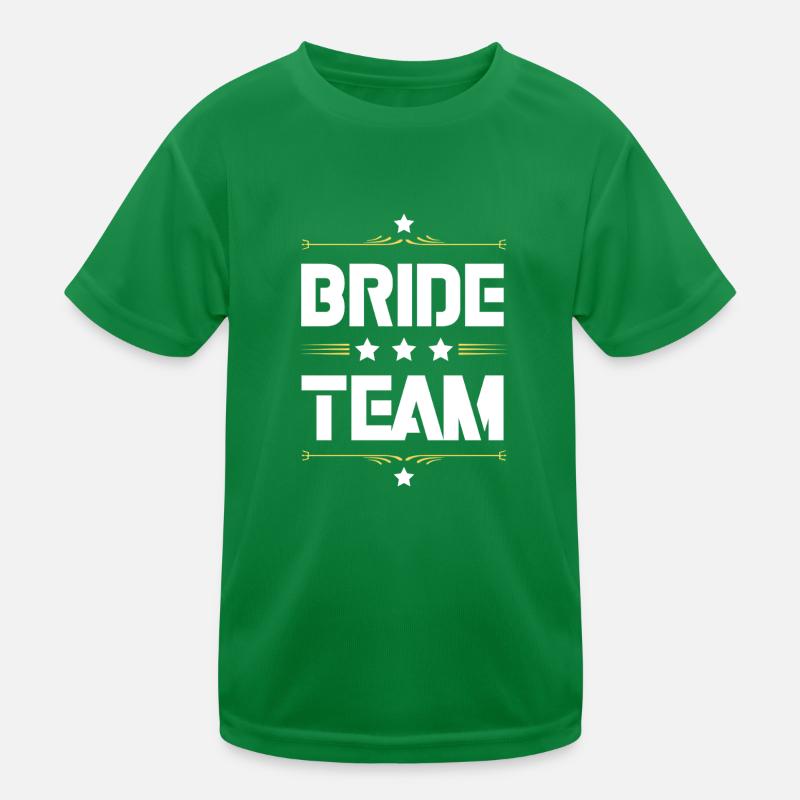 Bride Team Kids Functional T-Shirt