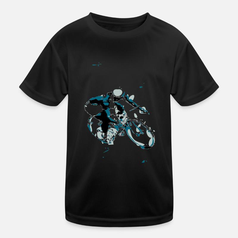 Radfahrer Kinder Funktions-T-Shirt
