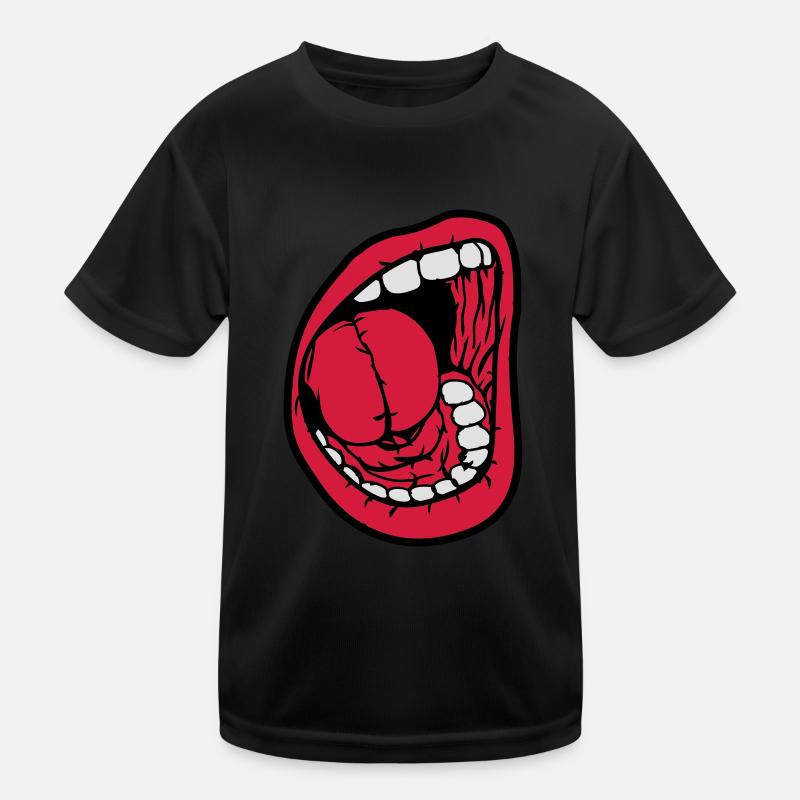 Crier bouche ouverte T-shirt sport Enfant