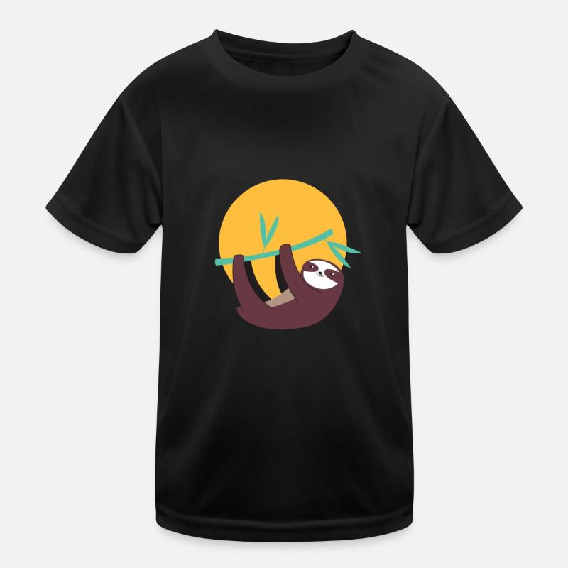 Faultier Kinder Funktions-T-Shirt
