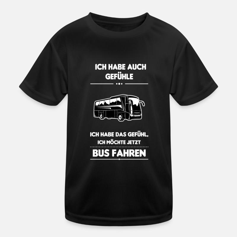 Busfahrer Bus Berufskraftfahrer Schulbus Reisebus Kinder Funktions-T-Shirt