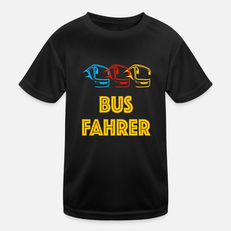 Busfahrer Bus Berufskraftfahrer Schulbus Reisebus Kinder Funktions-T-Shirt