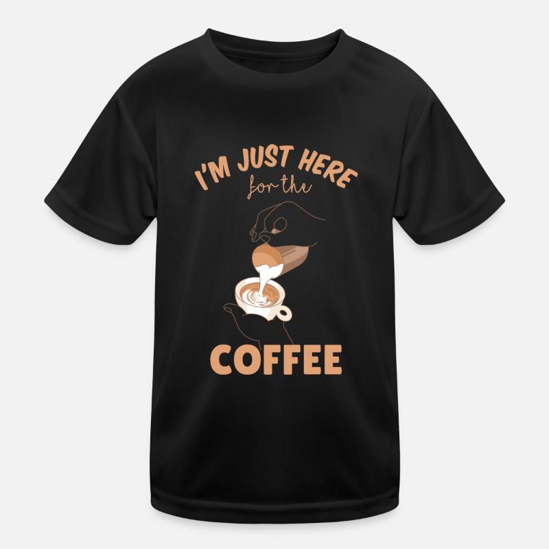 guter Kaffee Kinder Funktions-T-Shirt