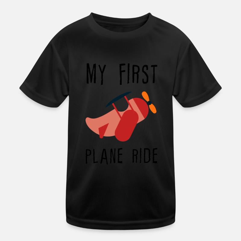 My First Plane Ride 4 Kids Functional T-Shirt