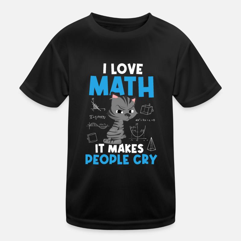 Ich Liebe Mathe Mathematik Nerd Mathematiker Kinder Funktions-T-Shirt