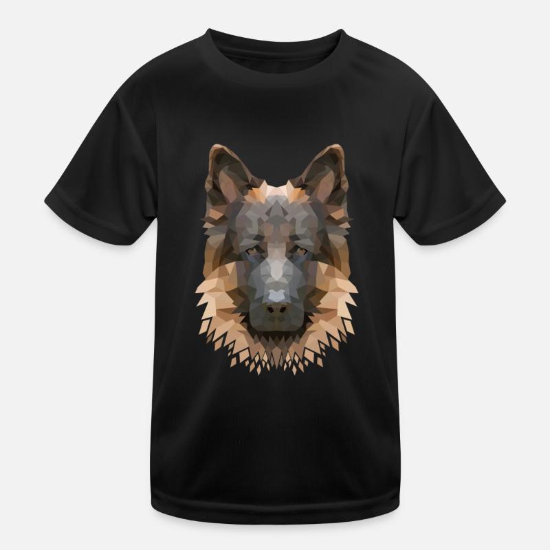 Polyart Schäferhund Kinder Funktions-T-Shirt
