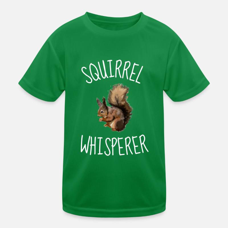 Waldbewohner Tierfreund Nagetier Eichhörnchen Kinder Funktions-T-Shirt
