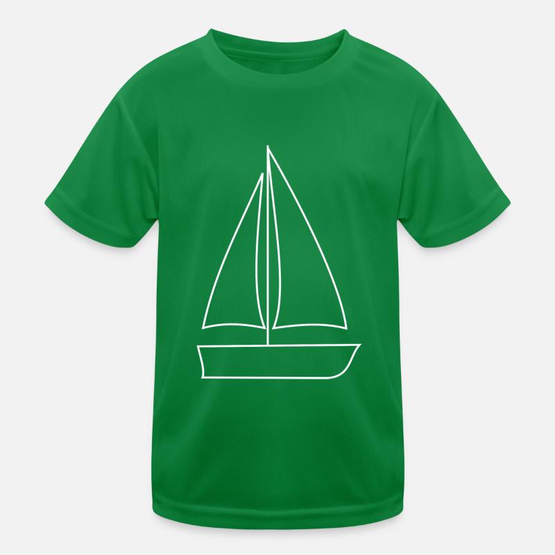 Segelschiff, Segelboot, Kinder Funktions-T-Shirt