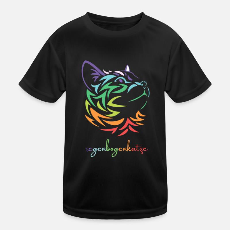 Cat Kinder Funktions-T-Shirt