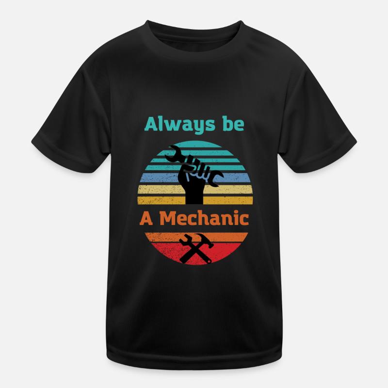 Mechanic forever Mechatronics technician Car lover Kids Functional T-Shirt