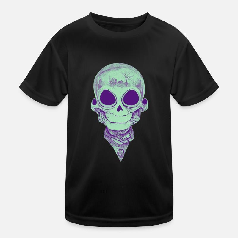 Happy Skull Kinder Funktions-T-Shirt