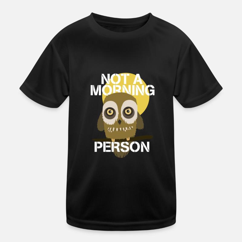 Pas une personne du matin T-shirt sport Enfant