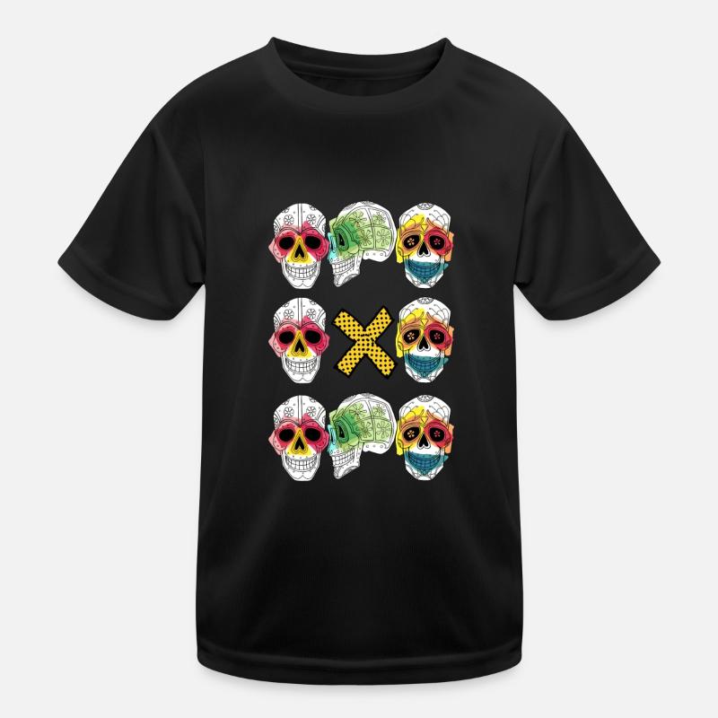 TRIO OF SKULLS Kids Functional T-Shirt