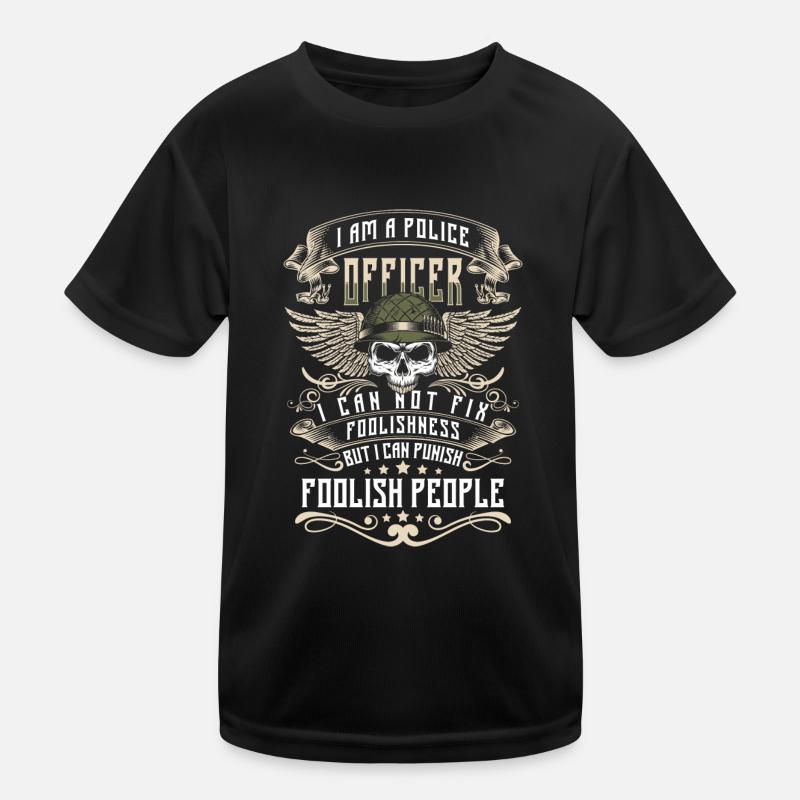 Cop Crime Scene Thief Uniform Kids Functional T-Shirt