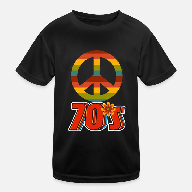 70s - Kids Functional T-Shirt - black