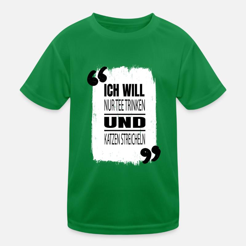 tier statement argentina geschenk miezekatze Kinder Funktions-T-Shirt