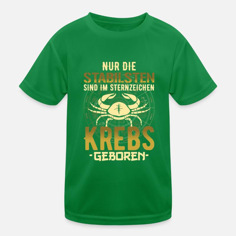 Sternzeichen Krebs Krebse Spruch Geschenk Kinder Funktions-T-Shirt