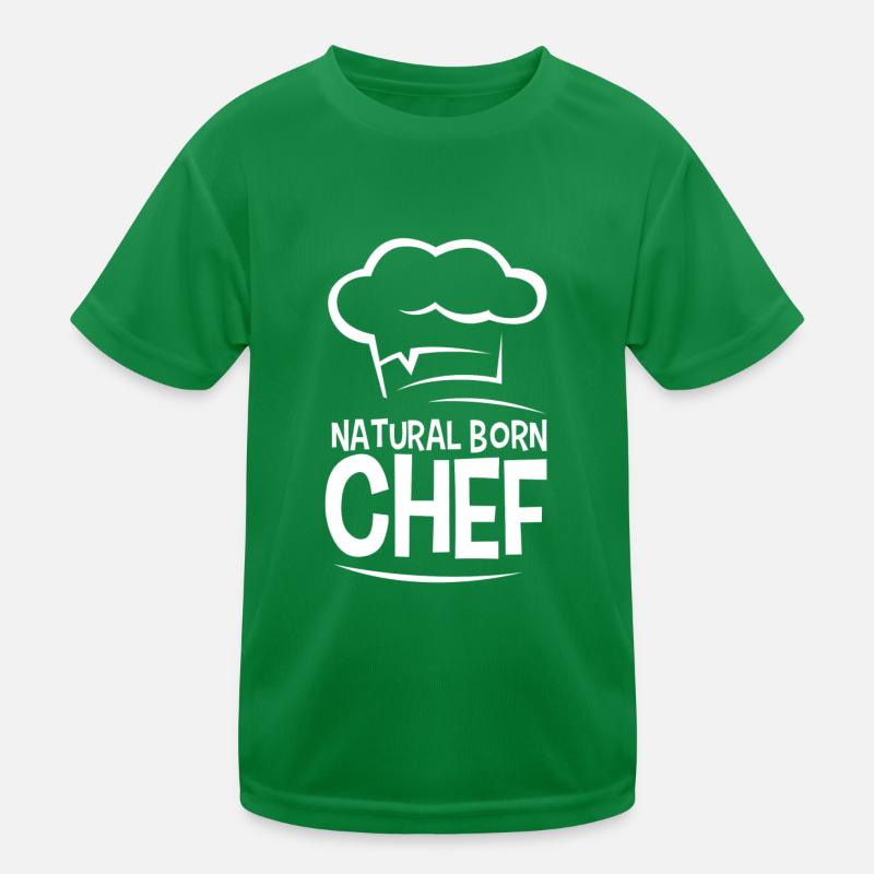 Geborener Koch Kinder Funktions-T-Shirt