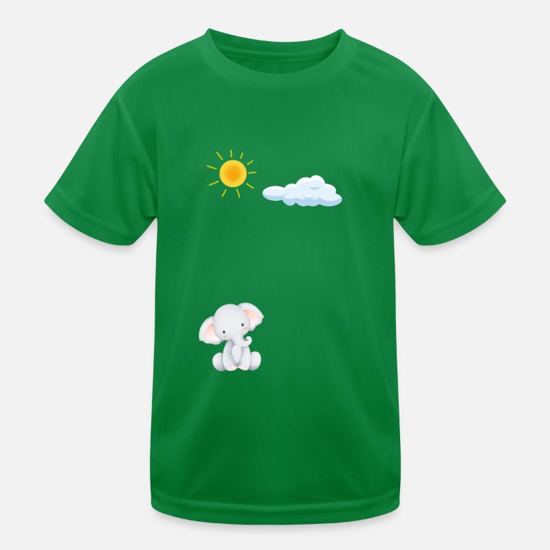 Éléphant mignon T-shirt sport Enfant