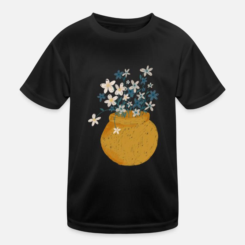 Blume Kinder Funktions-T-Shirt