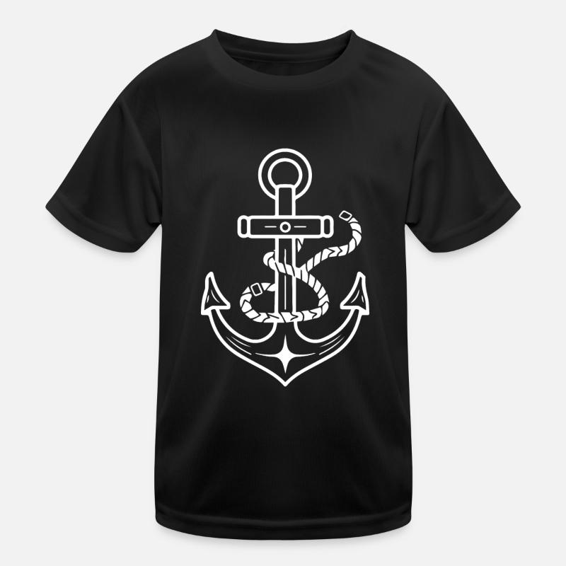 Anchor Boat Ship Nautical Kids Functional T-Shirt
