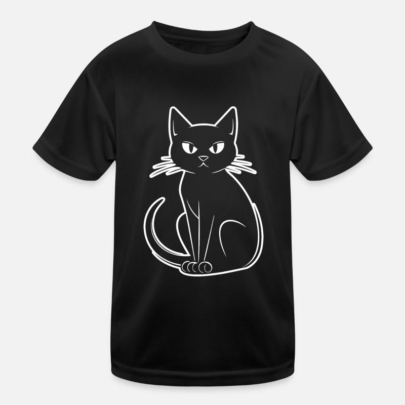 Katze Katzen Kätzchen Katzendame Kinder Funktions-T-Shirt